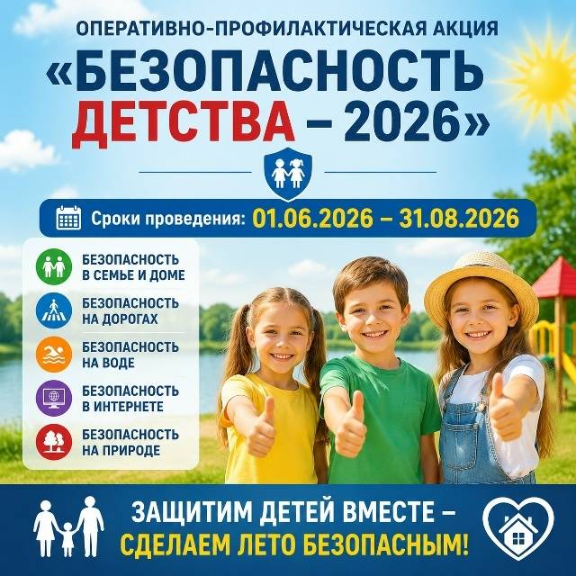 Всероссийская акция "Безопасность детства — лето 2026"